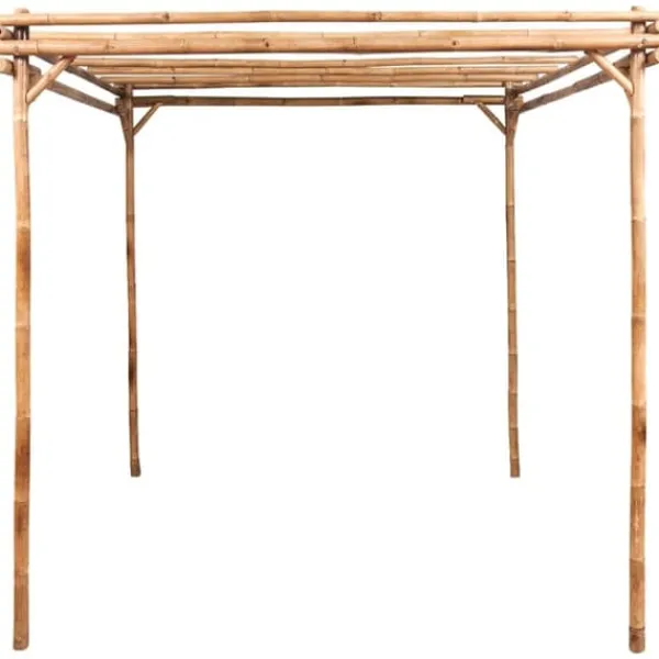 Online Bambus pergola til haven - Stabil base til klatreplanter | Størrelse: 170x170x220 cm Buer, Spalier, Lysthuse Uden Tag
