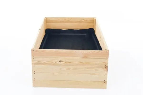 Viking Choice Plantningsbænke^Begynderens Træhavebed 140x80x18 cm med Jorddug til Friske Grøntsager & Urter