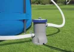 Best Bestway - svømmebassinpumpe - med filter - 2006 liter/time - grå Pool- & Spatilbehør