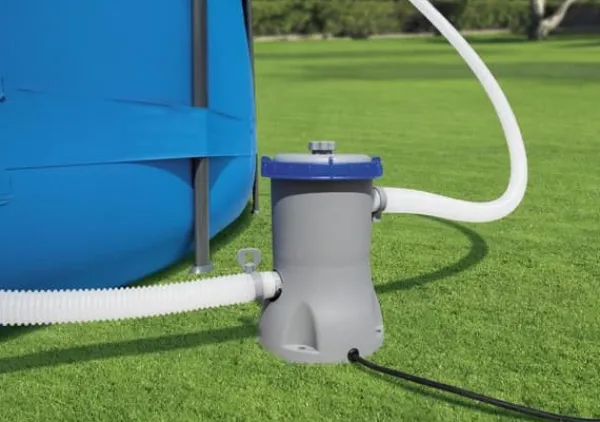 Best Bestway - svømmebassinpumpe - med filter - 2006 liter/time - grå Pool- & Spatilbehør