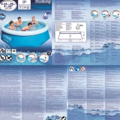 Best Fast Set oppusteligt badebassin 244x66 cm rund 57265 Pooler