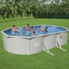 Bestway Pooler^Hydrium fritstående pool 610x360x120 cm oval