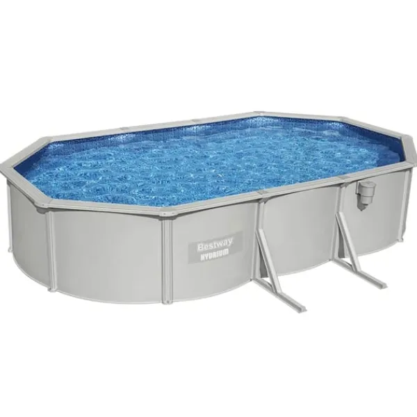 Bestway Pooler^Hydrium fritstående pool 610x360x120 cm oval