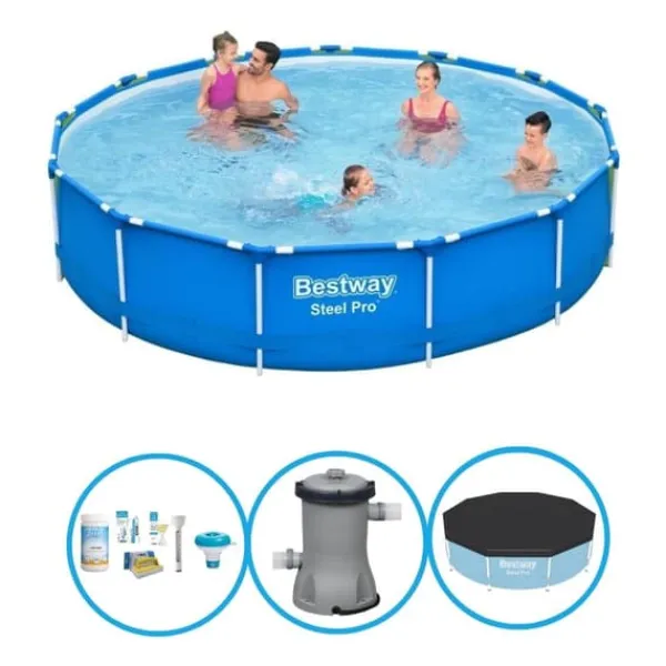Bestway Pooler^Pool Steel Pro - Poolpakke - 396x84 cm