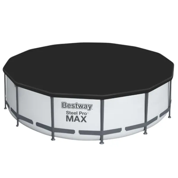 Hot Round Oppustelig Fast Set Swimming Pool - Paradise Print - 457 x 84 cm - Inklusive Tilbehør CB51 Pooler