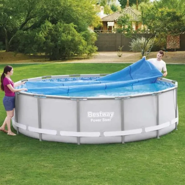 Pool- & Spatilbehør^Bestway solopvarmet poolovertræk 427 cm - Hold vand og varme inde | Størrelse: 427 cm