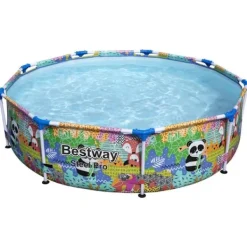 Pooler^Bestway Steel Pro MAX swimmingpool - Fritstående rund pool | Størrelse: 274x66 cm