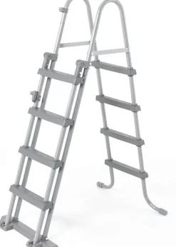 Online Bestway Steel Pro Max 549x122 cm Rund Overjordisk Pool Sæt med Pumpe, Stige og Dække - Arktisk Grå Pooler