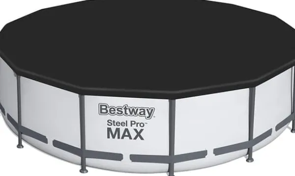 Viking Choice Pooler^Bestway Steel Pro Max 457x122 cm Rund Overjordisk Pool Sæt med Pumpe, Stige og Dække