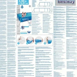 Bestway Pooler^Steel Pro swimmingpool 300x201x66 cm