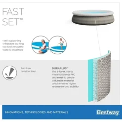 Bestway Pooler^Swimming Pool Fast Set - 457x84 cm - Swimming Pool Deal