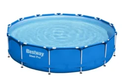 Discount swimmingpool - Steel Pro - 396 x 84 cm - Inklusiv WAYS vedligeholdelsespakke, filterpumpe og filter Pooler