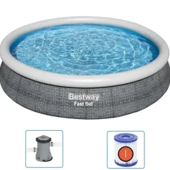Bestway Pooler^swimmingpoolsæt 366x76 cm rund