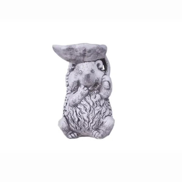 Til Fugle & Småvildt^Beton Haveskulptur Pindsvin med Fuglevander