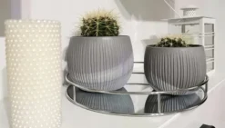 Krukker & Plantebeholdere^Betonskål DKB240 kugleformet urtepotte med indsats | Beton