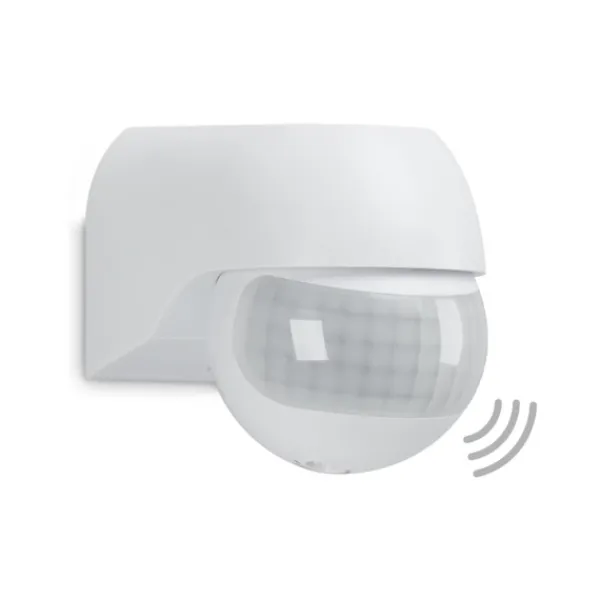 Bevægelsesdetektorer^BEVÆGELSES- OG SKUMØRINGSSENSOR 180° - UDENDØRS - IP44 - HVID - SENSOR 12m