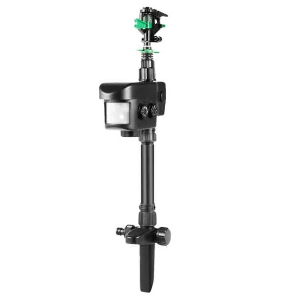 Insektmiddel & Dyreafvisende Middel^Bevægelsesaktiveret sprinkler, solcelledrevet, dyreafskrækkende,sort