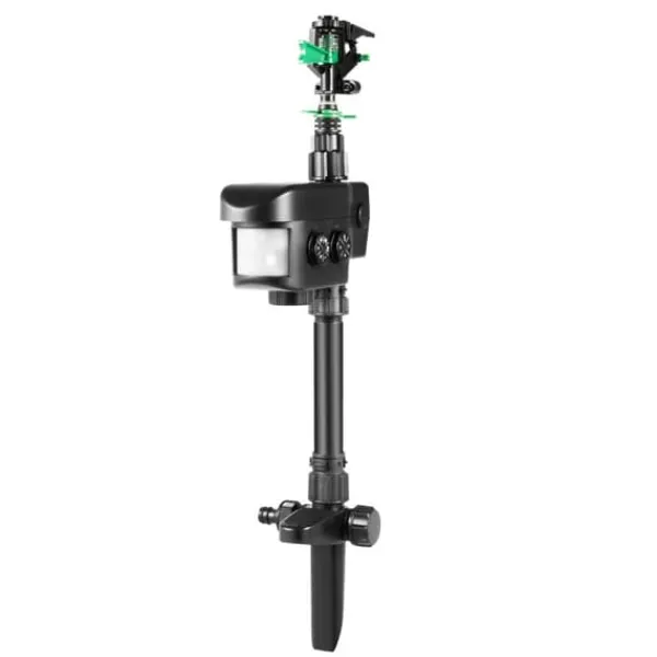 Insektmiddel & Dyreafvisende Middel^Bevægelsesaktiveret sprinkler, solcelledrevet, dyreafskrækkende,sort