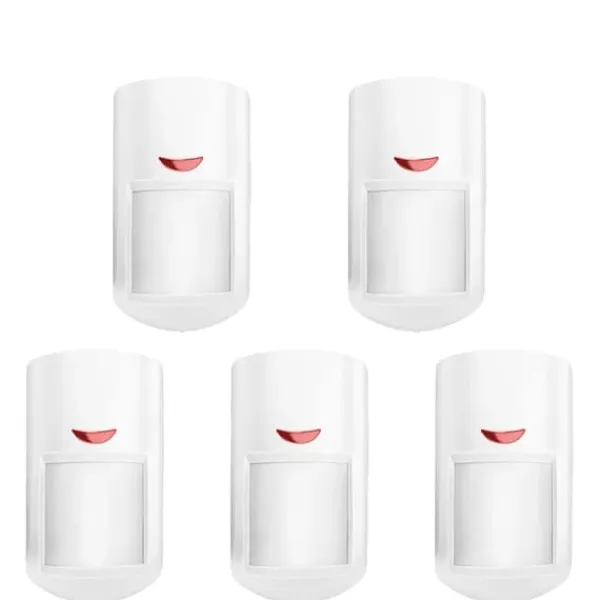 Bevægelsesdetektorer^Bevægelsessensor Detektor, Kæledyrsvenligt Design, Smart Home Kompatibel,5PC 433MHz Sensor