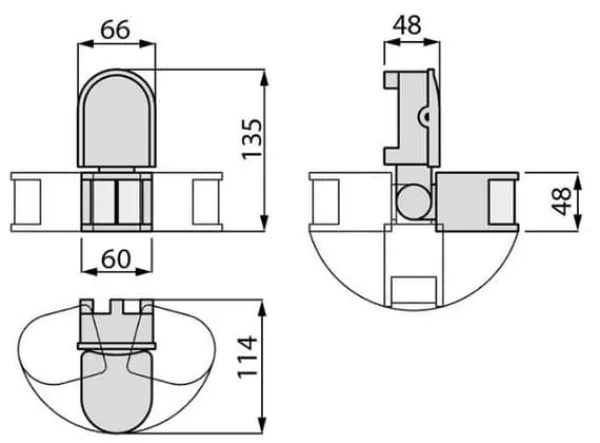 Bevægelsesdetektorer^Bevægelsessensor sort 8m rækkevidde CR-2 1200W 240V 180° IP44 GTV CR-CR2000-10