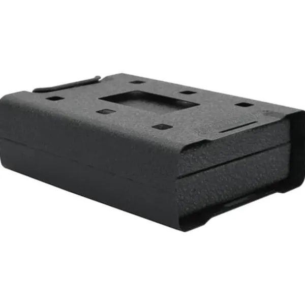 Pengeskabe^Bil Safe med lås - Robust metalboks til værdigenstande | Farve: Sort | Størrelse: 21.8x16x7 cm