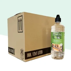 Hot Bioethanol CL100 (24X 1 liter) - 100 % ren bioethanol - Lugtfri - Hollandsk oprindelse - Miljøvenligt brændstof Tilbehør Til Brændeovne & Pejse