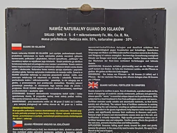 Best BIONAT GUANO GØDNING TIL NÅLETRÆER 1 KG ØKOLOGISK Gødningsmidler