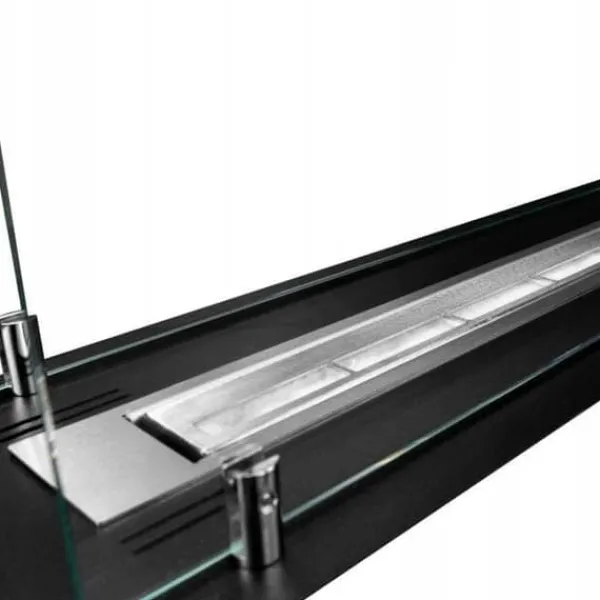 Online Biopejs / Flush indsats 65 cm / Sort mat med glas / TÜV certifikat / Flush indsats Pejse