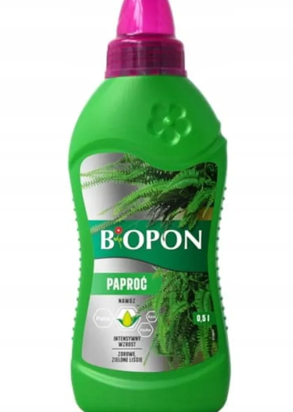 Outlet Biopon Gødning til Bregner 0,5L Specialiseret præparat til pleje af bregner Gødningsmidler