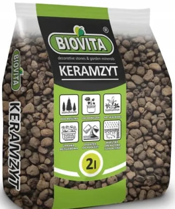 Outlet BIOVITA GARDENING EKSPANDERET LER ideel til dræning 8-16MM 2L Jord & Sand