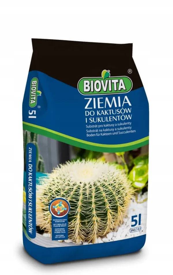 Clearance BIOVITA JORD TIL KAKTUS OG SUKKULENER 5L Jord & Sand