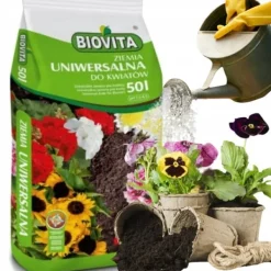 Jord & Sand^BIOVITA UNIVERSAL BLOMSTERJORD 50 LITER MED GØDNING