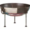 Sale Bålfad i jern 55x55x38 cm - Stabilt og transportabelt | Farve: Sort Pejse