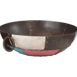 Sale Bålfad i jern 55x55x38 cm - Stabilt og transportabelt | Farve: Sort Pejse