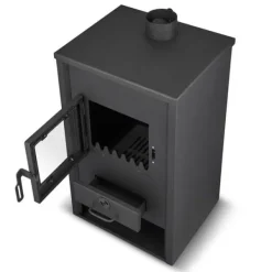 Online BLIST B2E Højtydende brændeovn med vandmantel, 15 kW, til centralvarmesystemer Brændeovne