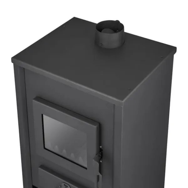 BLIST B2E Moderne Design Træbrændeovn med Vandmantel - 15 kW, Miljøvenlig Opvarmning til Designbevidste Hjem Brændeovne