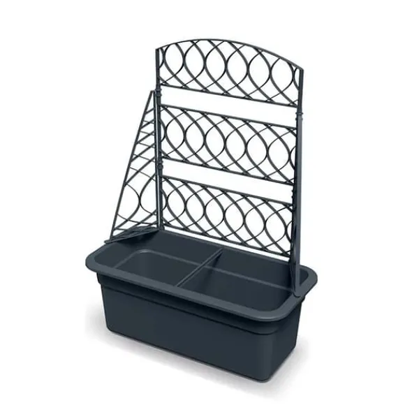 Outlet BLOMA HUS MED PERGOLA - ANTRACIT - PP-DBLO600 A Buer, Spalier, Lysthuse Uden Tag