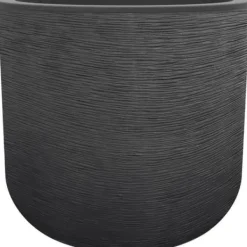 Online Blomkruka - EDA PLASTIQUE - GraphitUp - 50 cm - 67 L - Antracitgrå Krukker & Plantebeholdere