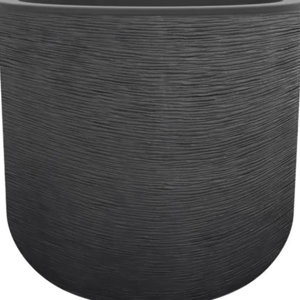 Online Blomkruka - EDA PLASTIQUE - GraphitUp - 50 cm - 67 L - Antracitgrå Krukker & Plantebeholdere