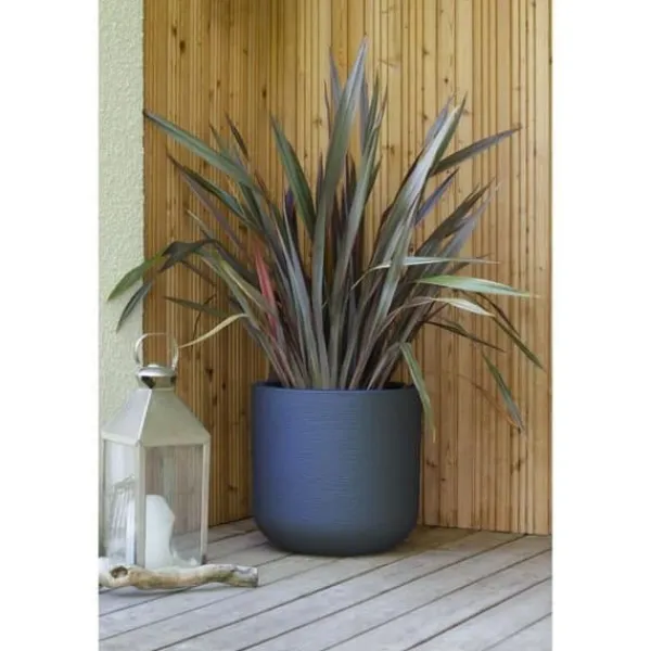 Online Blomkruka - EDA PLASTIQUE - GraphitUp - 50 cm - 67 L - Antracitgrå Krukker & Plantebeholdere