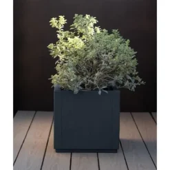 Blomlåda - ETHICA - Grafit - Fyrkantig - 38 L - STEFANPLAST Krukker & Plantebeholdere