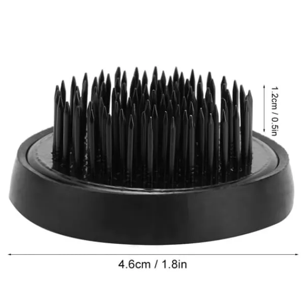 Discount Blomsterarrangeringsværktøj Sort Rund Ikebana Kenzan Plumbum Nåle Blomsternålholder (46 mm) Nyplukkede Blomster
