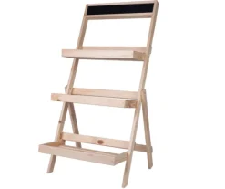 New Blomsteretage /100x52x52 cm/ Naturligt træ Havedekorationer