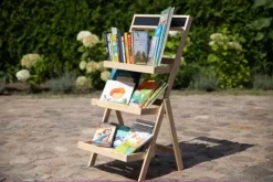 New Blomsteretage /100x52x52 cm/ Naturligt træ Havedekorationer