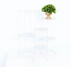 Havedekorationer^Blomsterstand DEIA STAND S D21xH45cm, varm grå