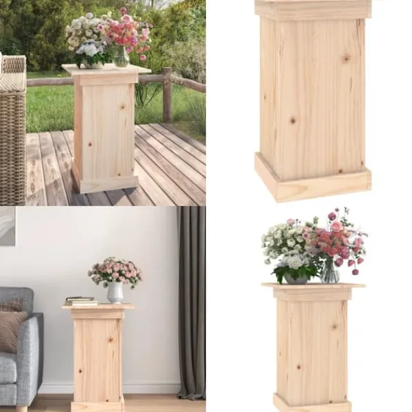Plantestativer^Blomsterstander 40x40x60 cm massivt fyrretræ - Blomsterstativ - Blomsterstativer - Home & Living