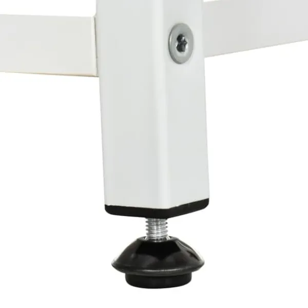 Discount Blomsterstativ 7 niveauer stål hvid 65 x 23 x 94,5 cm inde/ude Krukker & Plantebeholdere