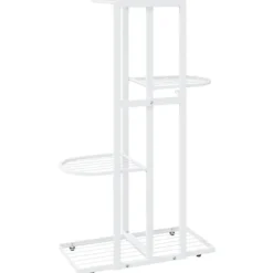 Clearance Blomsterstativ i 4 niveauer 43x22x76 cm metal hvid - Plantestativ - Plantestativer - Home & Living Plantestativer