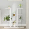 New Blomsterstativ i jern - Plantestativ | Farve: Hvid | Størrelse: 94,5x25x89 cm Plantestativer