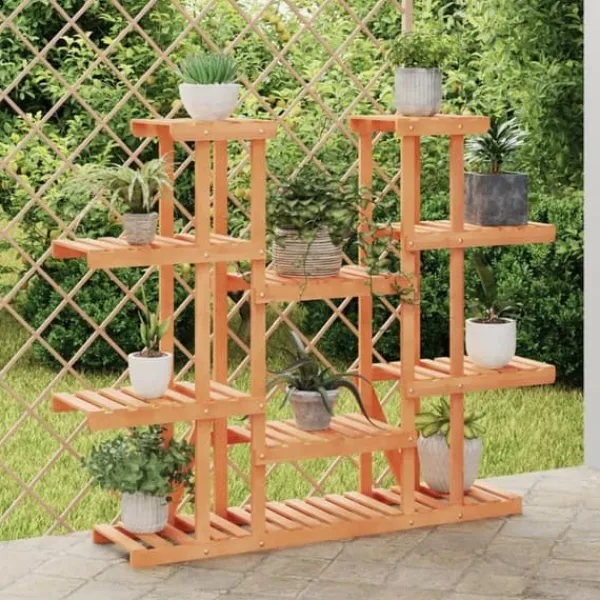 Best Blomsterstativ i massivt fyrretræ - Plantereol | Størrelse: 110x25x110,5 cm Plantestativer